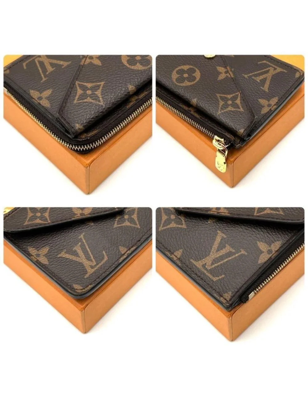 Louis Vuitton Monogram Card Holder Recto Verso Key Case Coin Purse